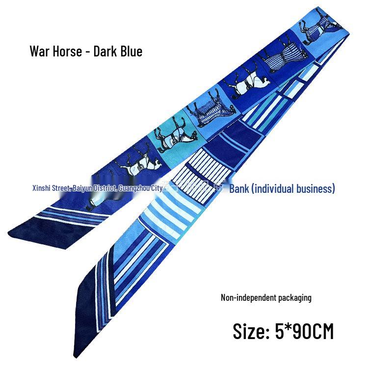 Silk Scarf Accessory: Long Ribbon for Bag, Headband, or Hair Tie