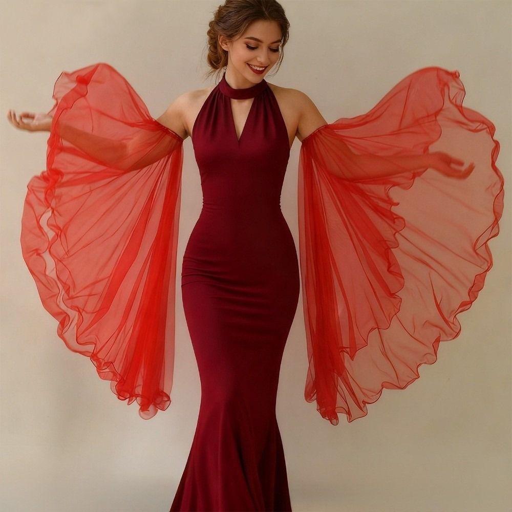 1 para Długie tiulowe wiktoriańskie długie rękawiczki Eleganckie osłonki na ramiona Dodatki do stroju cosplay