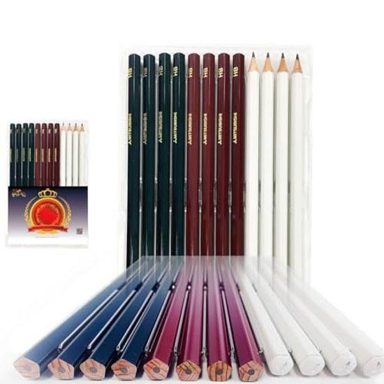 Mitsubishi Pencil Gokaku Pentagonal Mark Sheet Use Hardness HB 12 Pieces Good Luck Charm Easy Write Original Support Message Can Be Written Victory No