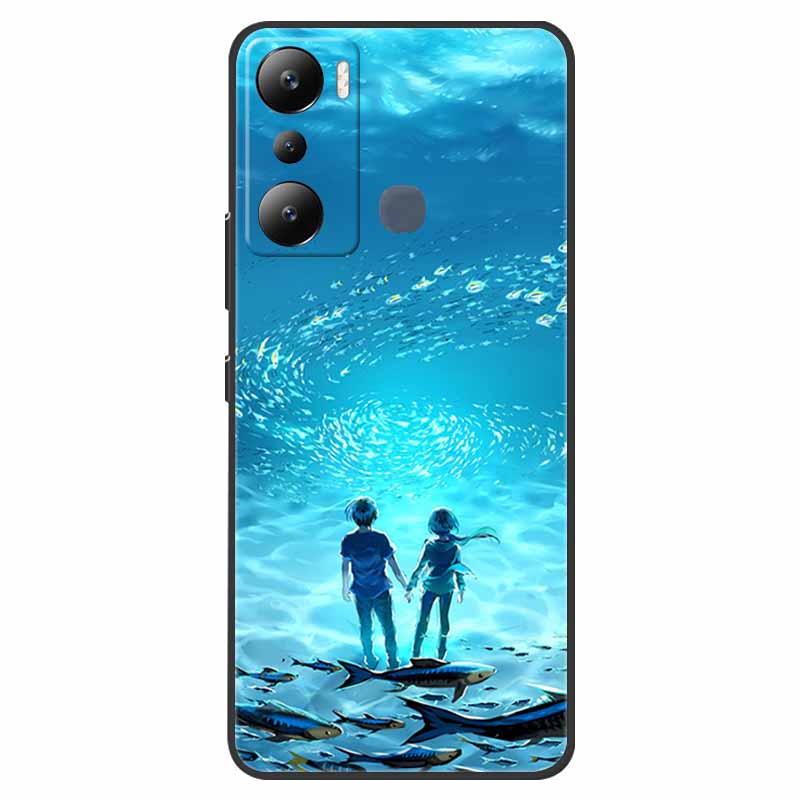 For Infinix Hot 20i Case Hot12i X665C Shockproof Soft Silicone TPU Back Cover For Infinix Hot 20i 20 I X665E Phone Cases 6.6"