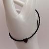 Gioielli Vetro di Cristallo Perline di Riso Pietra Nera Collana Catena Clavicola Vento Semplice Collana Femminile