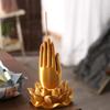 Praying Hand Lotus Hand Incense Holder Lotus-Base Tabletop Incense Base  Tea Room