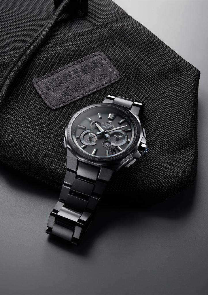 Oceanus Watch Made in Japan CLASSIC LINE BRIEFING Collaboration Model Bluetooth Radio Solar Sapphire Glass Black [Casio] OCW-T6000BR-1AJR Men's