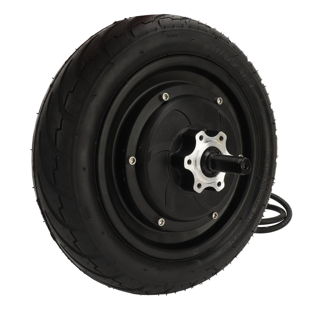 10in Electric Bike Hub Motor with Vacuum Tire 48V 72V 800 to 2200W Brushless DC Disc Brake Motor for Electric