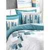 Parure de lit - 1 housse de couette 220 x 240 cm + 2 taies d'oreiller 60 x 60 cm - 100% coton renforcé - Vert