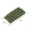 2 Bushy Tufts Lowland Shrubs Tuft Model Kit Resin Static Scenery for Train Landscape Railway