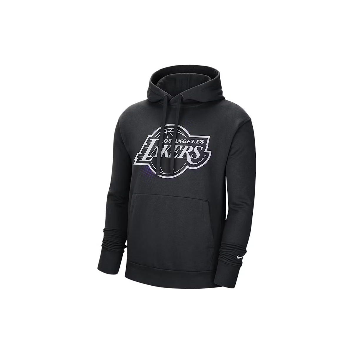 Nike NBA Los Angeles Lakers Essential Fleece Hoodie Black/White Men Streetwear DH9305-010 M