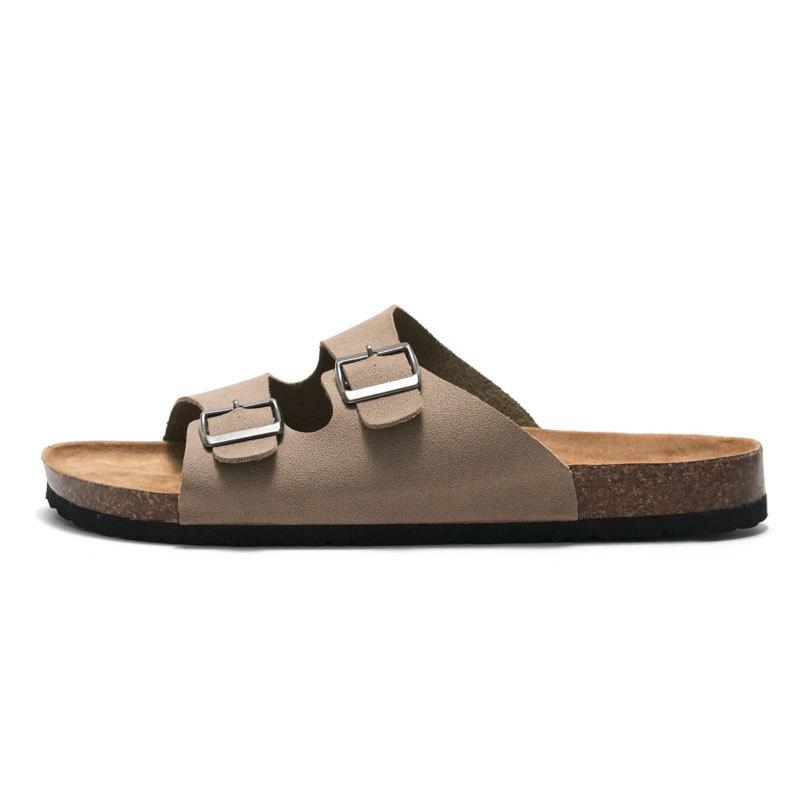 

Fashion Brand Unisex Cork Shoes Woman/Man Nubuck Clogs Sandals Summer Beach Slippers Home Casual Slides Femme Belt Buckle Sandalias 2025 5