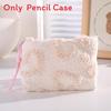 Plush Girl Heart Storage Makeup Bag Travel Organizer For Girls