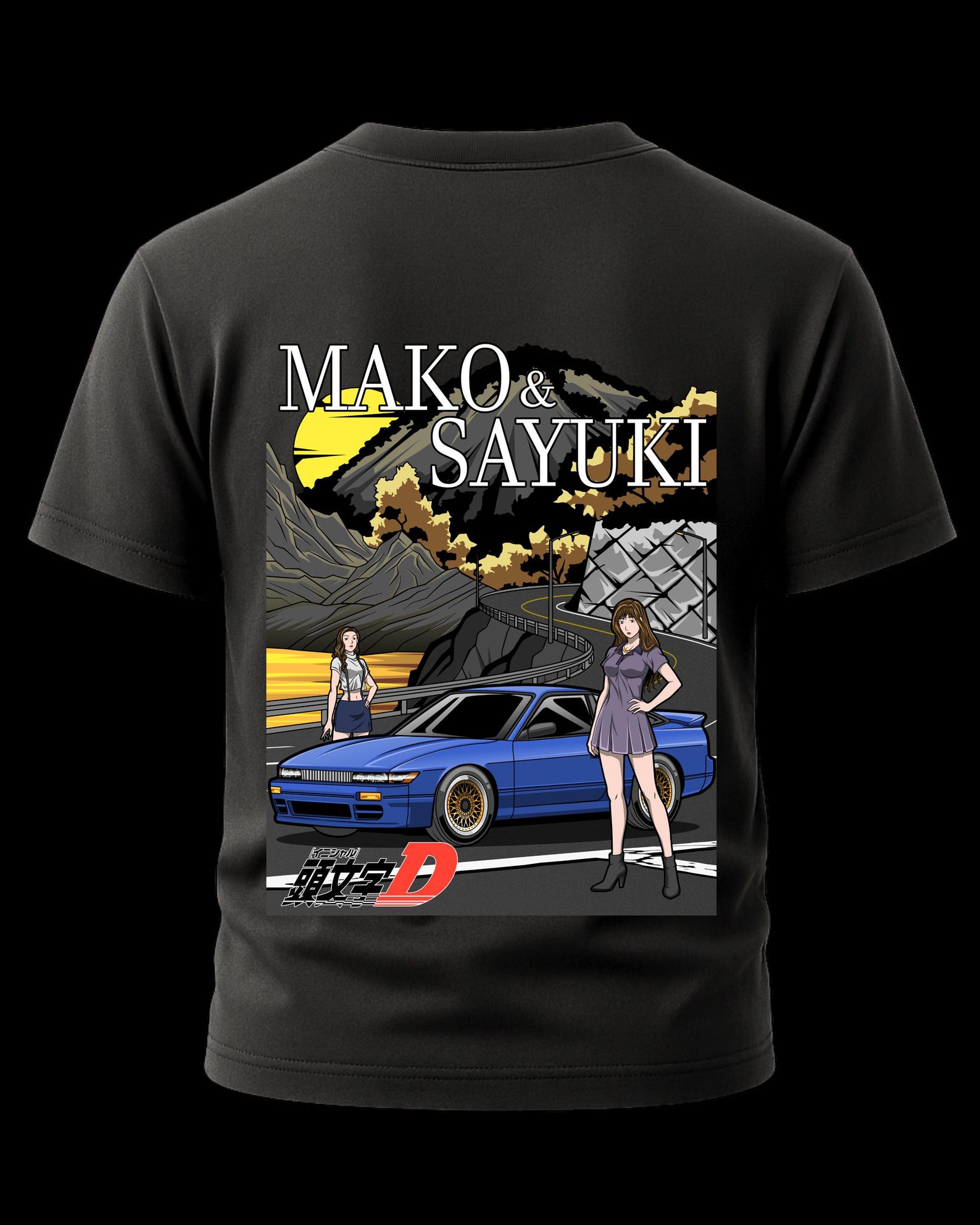 Initial D - Mako and Sayuki Edition SilEighty T-Shirt 3XL