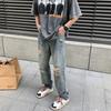 Men's Vintage Y2K Baggy Ripped Jeans Harajuku Denim Pants Quality Hip Hop Trousers Fall Korean Autumn Clothes Jeans For Men