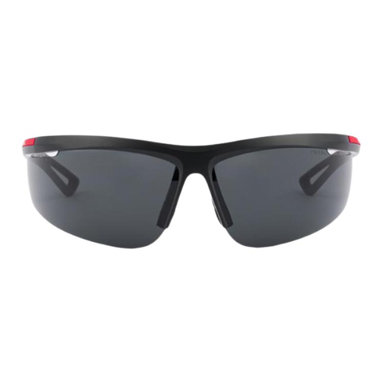 Prada Logo Irregular Shape Sunglasses Men sunglasses Black SPSA02_E1BO_F05S0_C_096