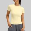 Women's Fashionable Casual Sports Leggings And Short-Sleeved Running And Fitness T-Shirt
