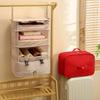 1pc Multifunctional Three-layer Hanging Travel Storage Bag Household Supplies Clothing Organizer Closet Organizer