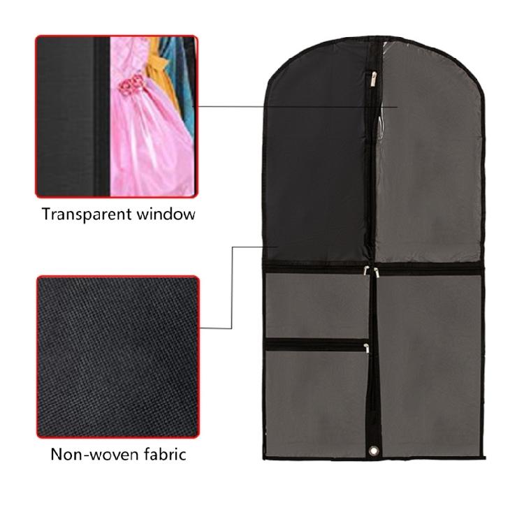 Foldable Kids Clothing Protectors with 5 Organizing Pockets Zippers Garment Bag Children Dancewear Clothes Hanging Cover