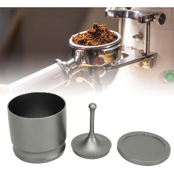 Coffee Dosing Cup, Dosing Cup 58mm, Coffee Dosing Ring Powder Receiver Container, Dosing Rings Press Aluminum Alloy Anti Flying Coffee Powder Picker