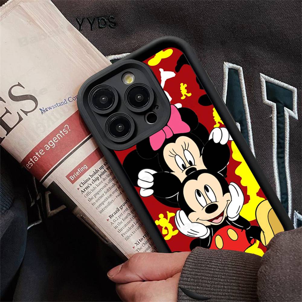 M-Minnie M-Mickey For iPhone 17 16 15 14 13 12 11 Pro Max Plus Phone Case Covers