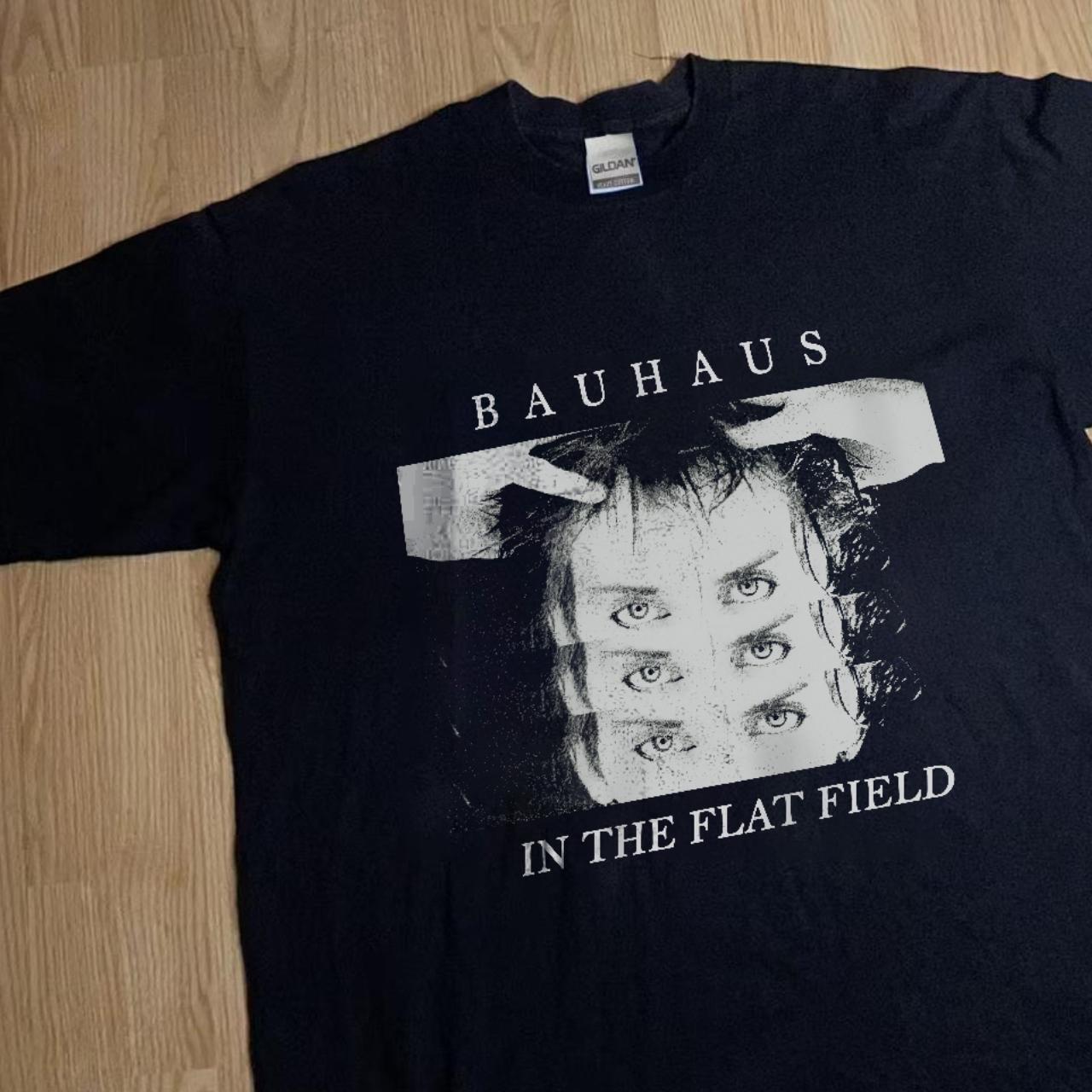 Bauhaus In The Flat Field blak T shirt rock band classic style Unisex XXL