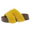 Internet celebrity thick-soled fluffy slippers women's wear 2025 new autumn and winter French high-end feeling with skirt one-word cotton drag