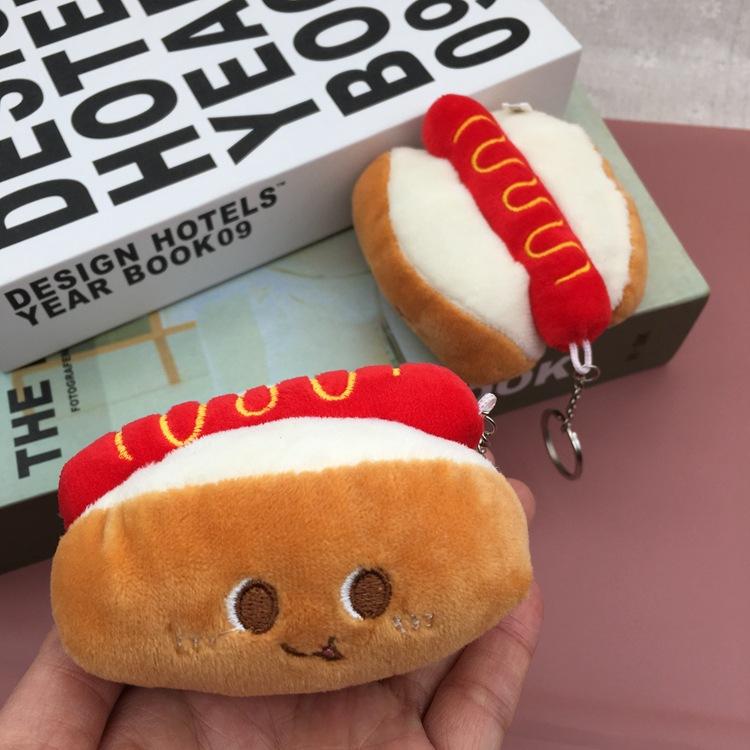 4 Inch Cute Cartoon Plush Doll Keychain Claw Machine Pendant Exquisite Gift about 8-13cm