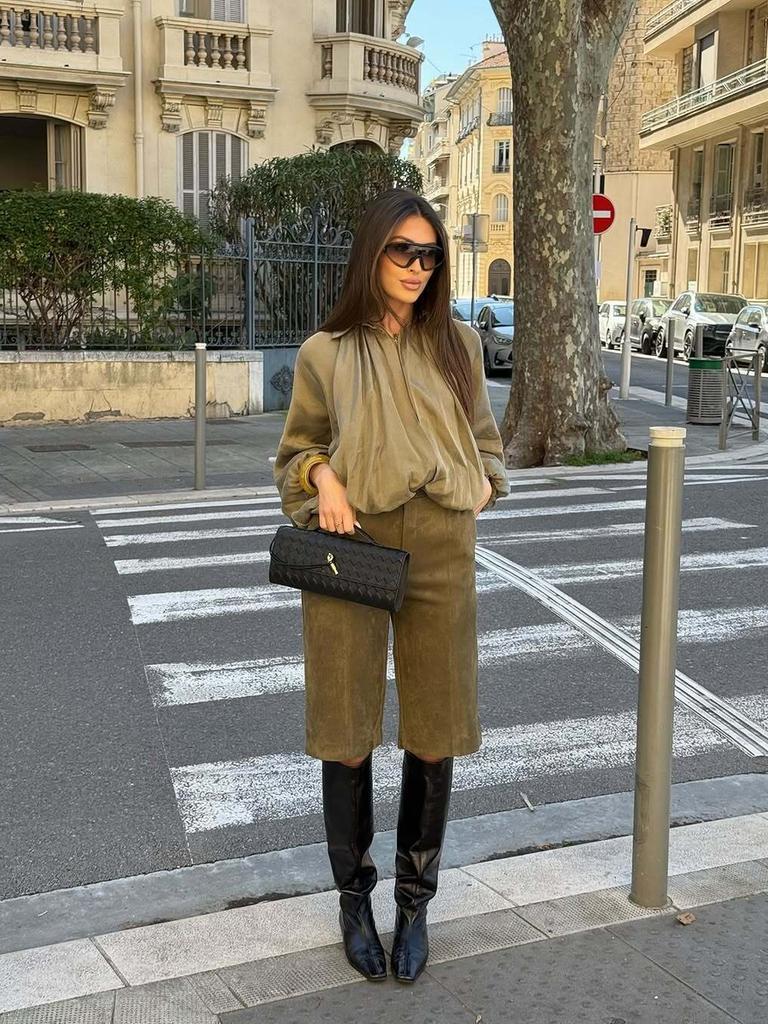 Lässiger Stil Frühling Neue Mode Lockere Fledermausärmel Aufgeblasene Fliegerjacke