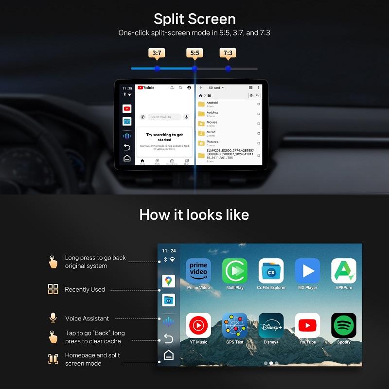 Smart Aibox Car Wireless CarPlay Adapter Wired to Wireless Plug and Play CarPlay Box