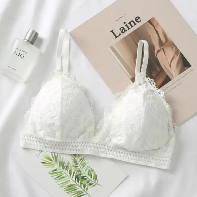 

Женский кружевной бюстгальтер без косточек, бюстгальтер без косточек, сексуальное женское белье, женский бюстгальтер, тонкое беспроводное нижнее белье, глубокий V-образный вырез, бюстгальтеры пуш-ап для женщин One Size белый