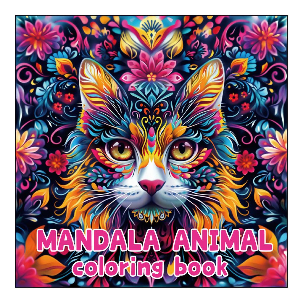 24 Mandala Animal Coloring Books Adult Coloring Books Graffiti Watercolor Creative Coloring Illustrations