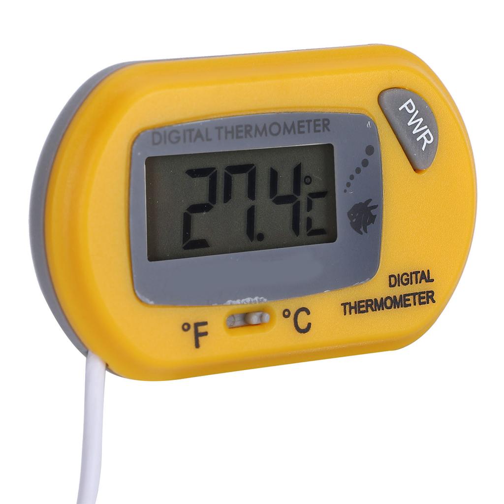 LCD Digital Aquarium Thermometer Convenient Large Clr Screen Fish Thermometer