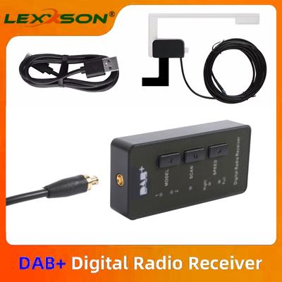 Antenna DAB LEXXSON Moduli DAB+ con adattatore USB Android Autoradio GPS Stereo Ricevitore Lettore per Universale Europeo