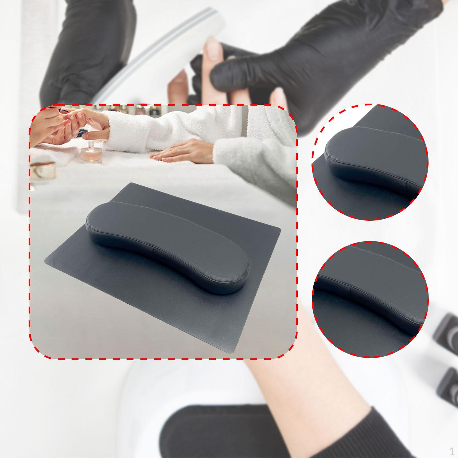 

Подушка-подставка для рук для маникюра с ковриком, подставка для рук для акриловых ногтей чёрный