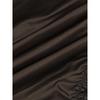 Women Cargo Midi Skirt  Brown    Shirring