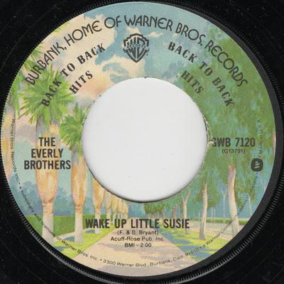 7inch Record EVERLY BROTHERS - Wake Up Little Susie / Bird Dog BIRD006 Warner Bros. Re US Rock Used
