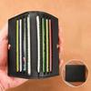 Small Credit Bank Card Purse Solid Leather Multi Slot Coin Money Card Holder Wallet Women Men Ultra-thin Id Card Holder Bag Case