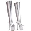 Luxury Over the Knee High Boots Women Platform Sexy 20cm Super High Heels Party Dance Club Shoes Ladies Gold Silver Long Boot