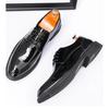 Pointed Toe Dress Shoes Newest Oxford Shoes for Men Classic Derbies Luxury Patent Leather Wedding Shoes