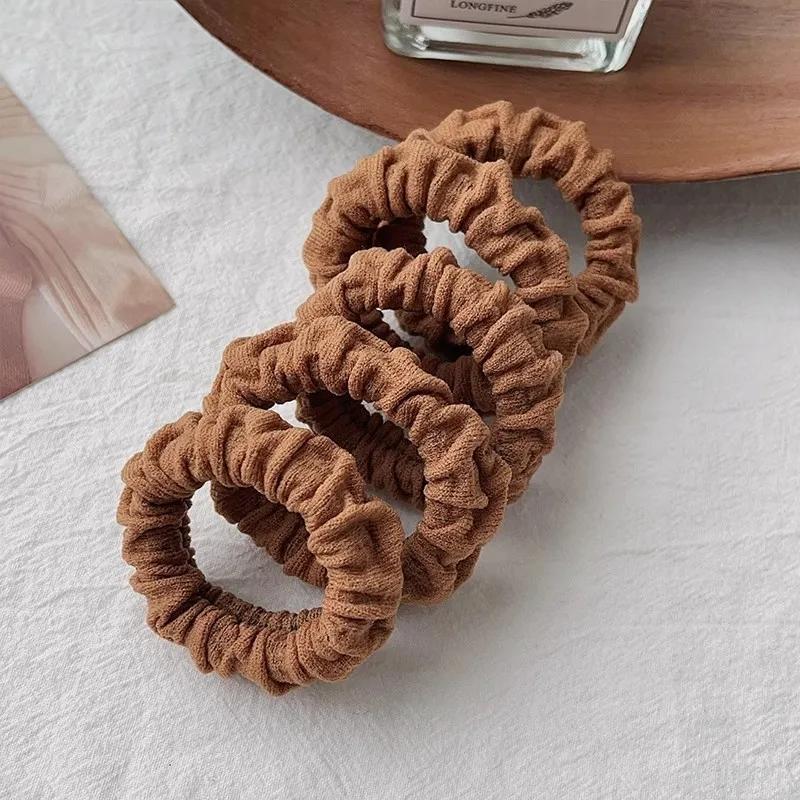 5 unidades por bolsa de coleteros elásticos para mujer y niña, banda de goma para el pelo, accesorios para el cabello