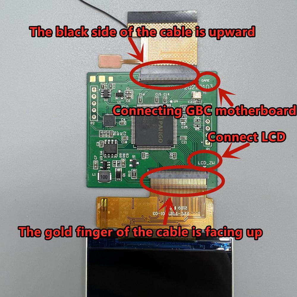 2.6 "IPS High Brightness LCD Screen Is Suitable for Nintendo Gameboy Color IPS GBC Lcd.support Pixel Display
