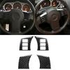 4PCS Carbon Fiber Car Steering Wheel Button Cover Trim For Nissan 350Z 2003-2009