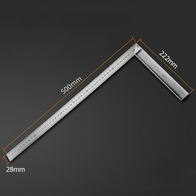 Stainless Steel Right Angle Gauge Measuring Tool Triangle Ruler Angle Square Ruler Woodworking