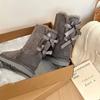 Women Winter Platform Snow Boots Warm Faux Suede Ankle Boots Thick Furry Lining Non‑Slip Short Booties For Cold Weather