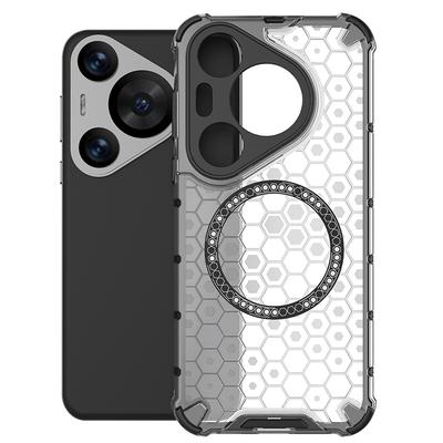 For Huawei Pura 70 P70 Pro Plus Magnetic Ring Back Cover Phone Case Magsafe Ring Wireless Charge Lens Protect Shockproof Cases