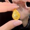 Forbidden City Series Rhinestone Jade Gourd Pendant - Exquisite Court Style Necklace for Women
