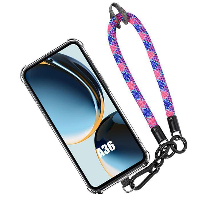 Cover protettiva - BOOLING - per Samsung Galaxy A36 5G - Silicone di alta gamma - Laccetto staccabile - Antiurto trasparente