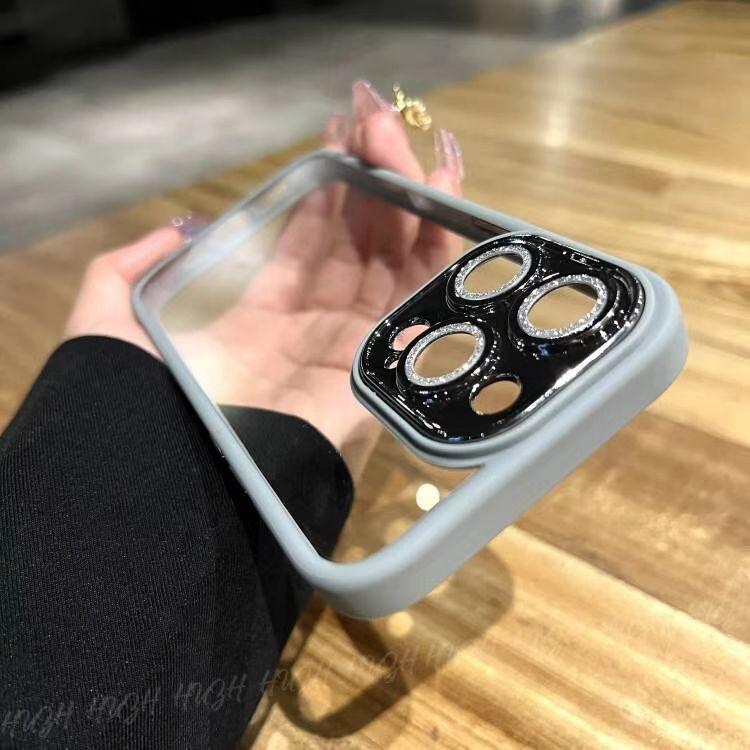 

Роскошный прозрачный чехол с блестками и бриллиантами для iPhone 15 14 13 12 11 Pro Max Plus, защитный противоударный чехол-бампер For iphone 15Pro