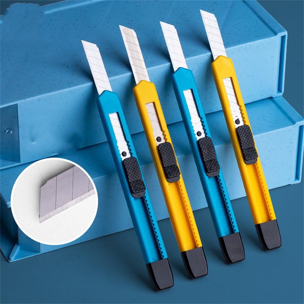Professional Portable Art Craft Box Opener Cutters Retractable Utility Knife Office Carbon Steel Cutting Supplies Stationery