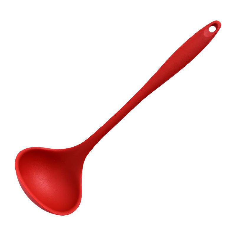 Silicone Ladles Soup Spoons Nonstick Heat Resistant Large Soup Ladle With Long Handle For Home Kitchen Cooking