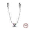 Lucky Unicorn Safety Chain copper Authentic Colored Zircon Boy Girl Charm Do It Yourself Jewellery Making Ideal For Bracelets Bangle