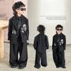 Anzug Jungen Bestickt Lässig Blazer Zweiteilig Schule Teenager Kinder Kleiderset Frühling Herbst Mode Jacke Hose Mädchen Kostüm