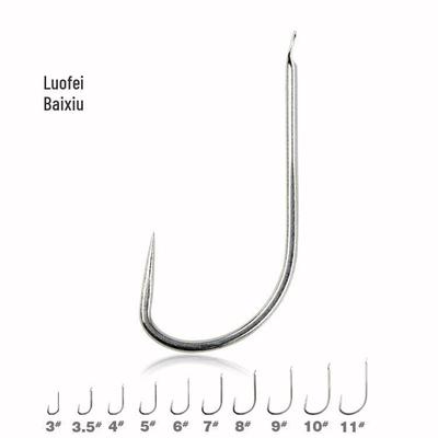 Barbless White Tilapia Fishing Hooks - Bulk Fishing Gear Accessories